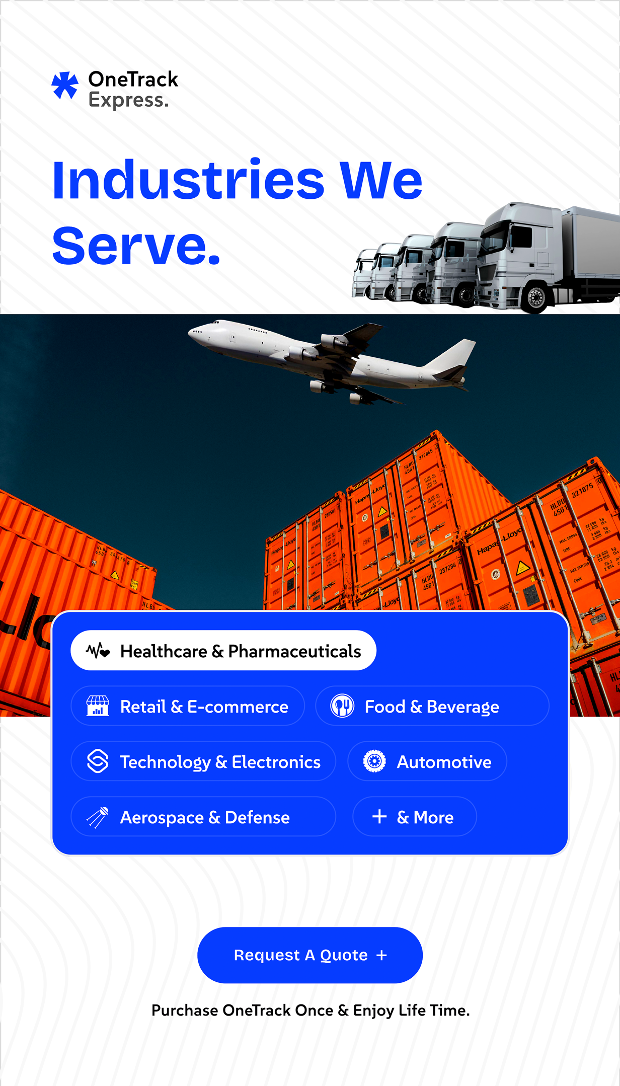 OneTrack - Logistics Theme